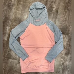 Pink and Gray Nursing Hoodie